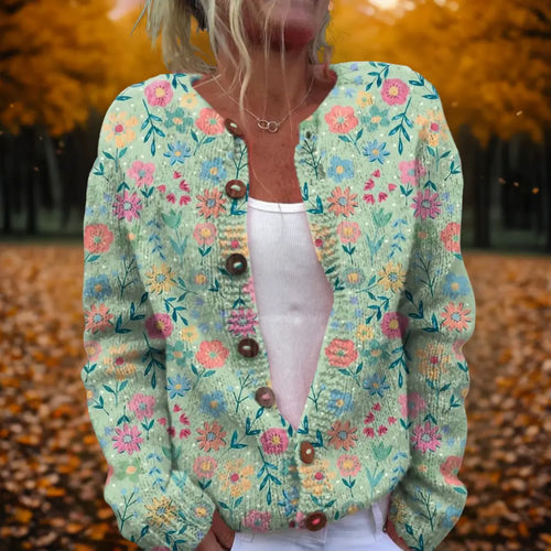 Aleah | Cárdigan con Diseño Floral