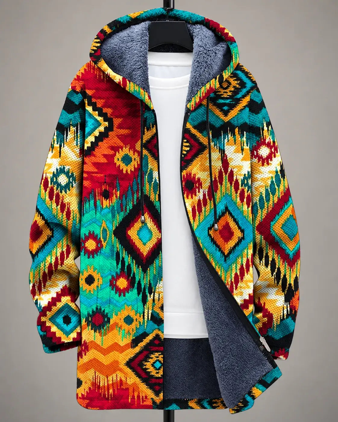 Amara Chaqueta con Capucha Estampada