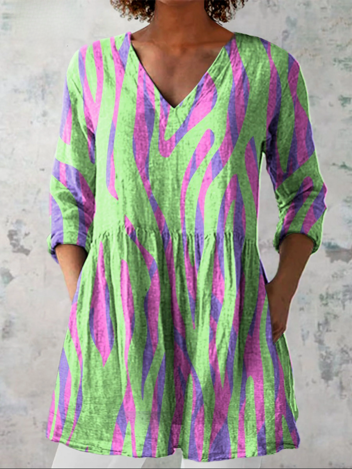 Gisella | Blusa Larga con Escote en V