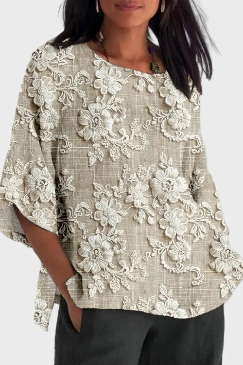 Isabel Blusa Floral Pastel