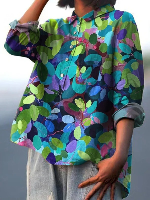 Grace | Camisa Casual Estampado Floral de Verano