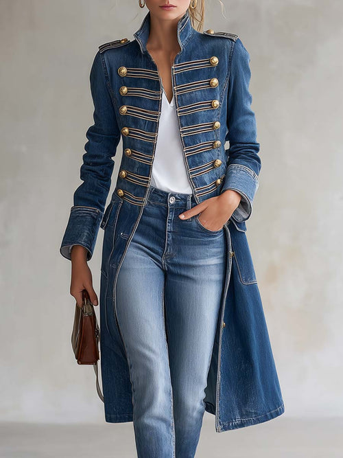 Aubane | Abrigo Largo de Estilo Militar