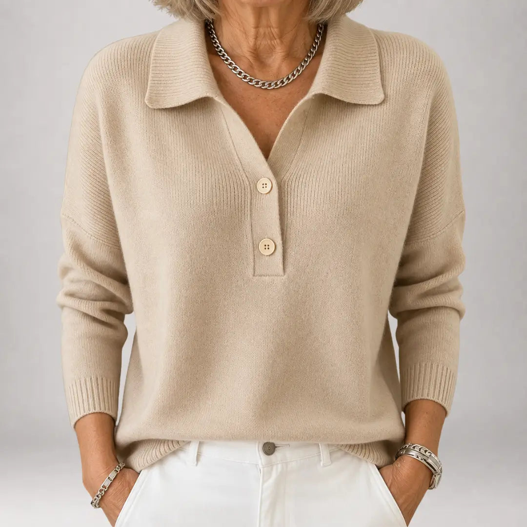 Adaline™ | Jersey de Punto con Cuello Polo