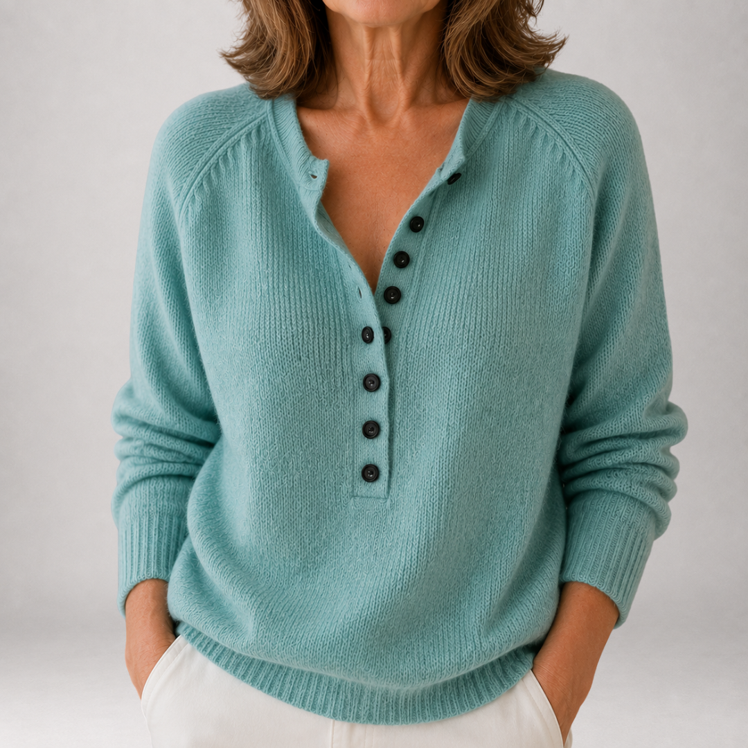 Bronte™ | Jersey Henley con Botonadura