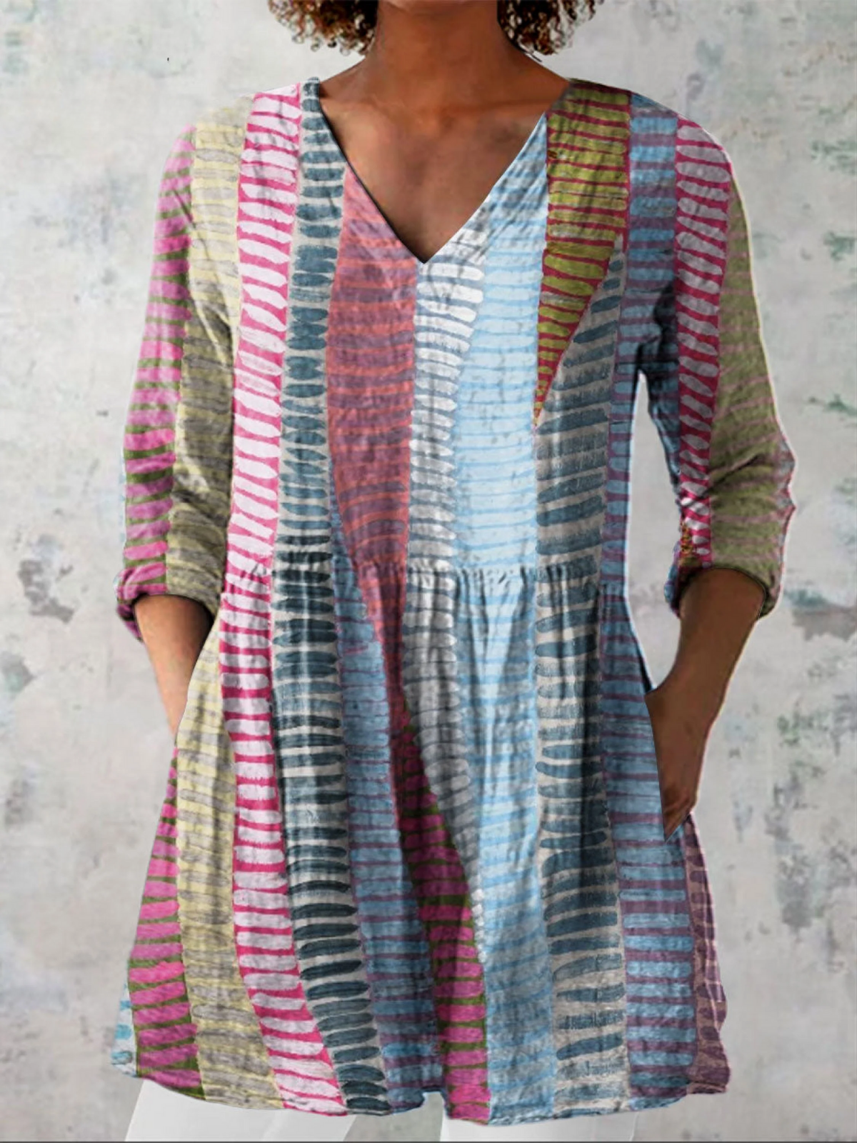 Danica | Blusa Larga con Cuello en V