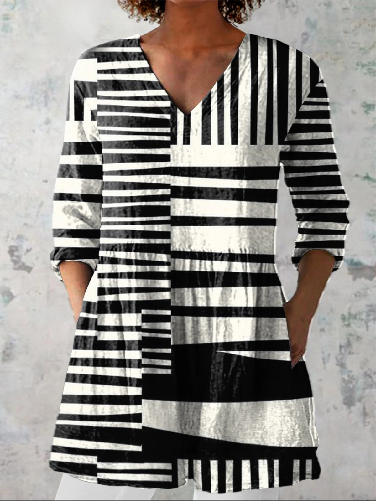 Coco Blusa Larga con Escote en V
