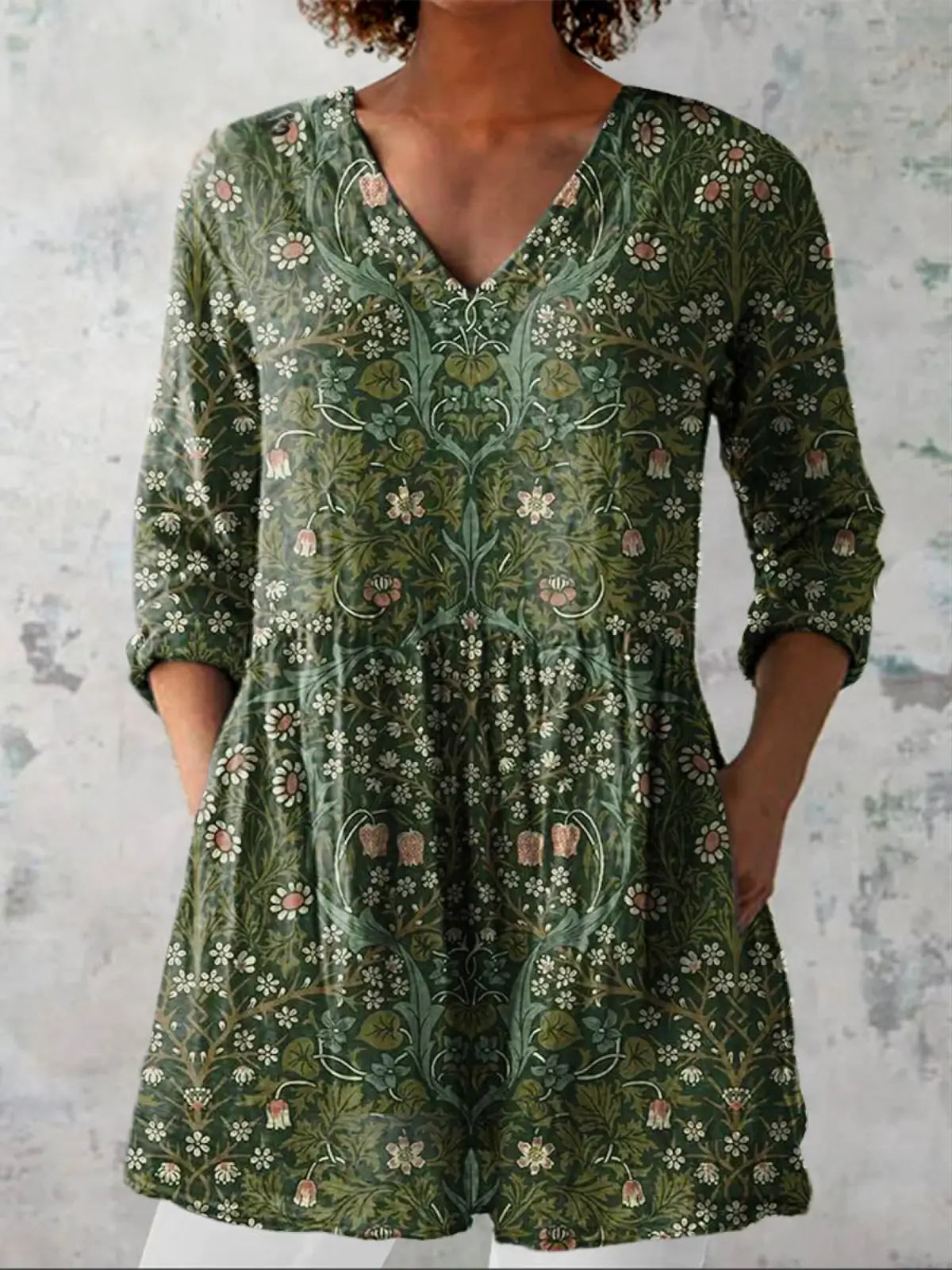 Addison | Blusa Larga con Escote en V