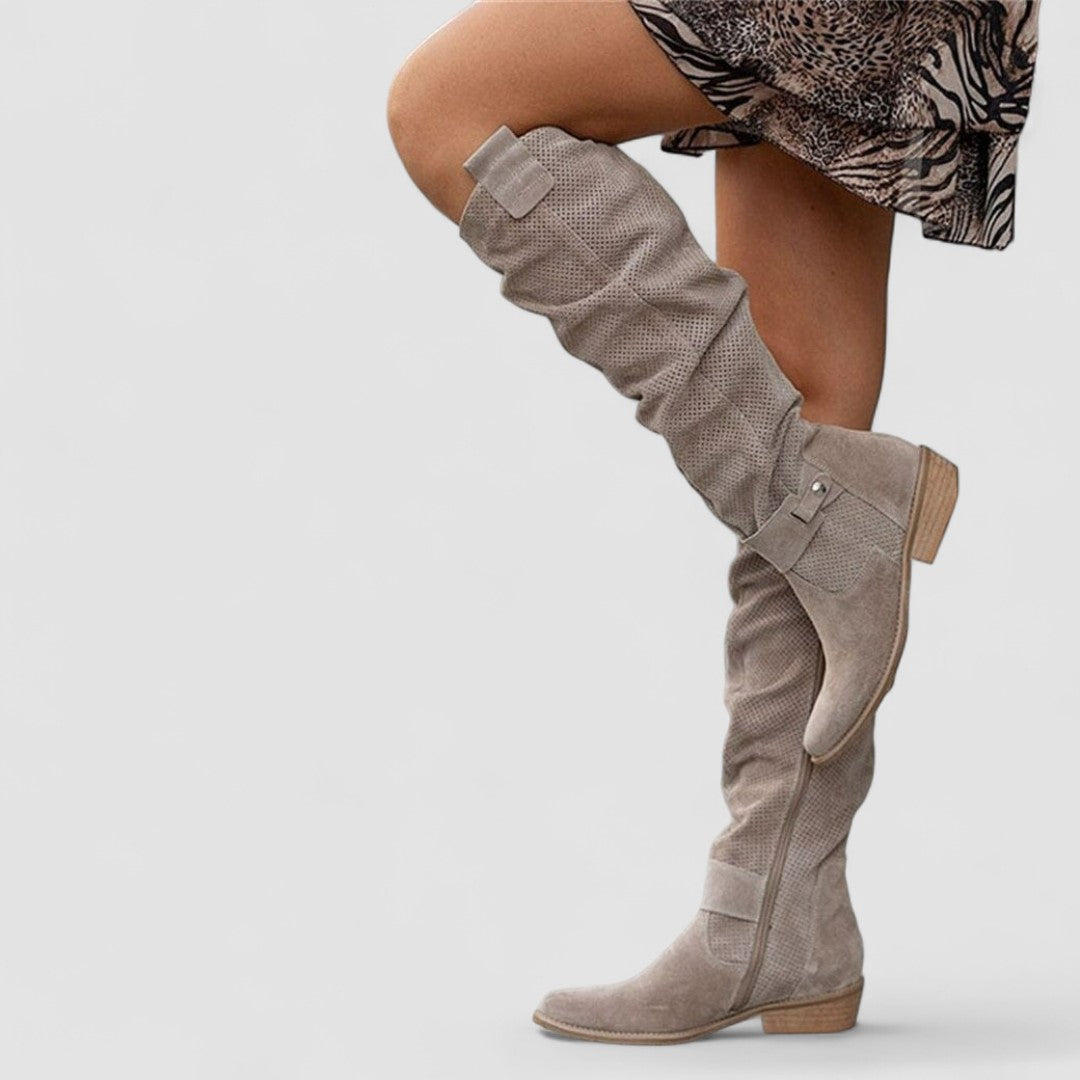 Georgiana | Botas Altas Western Estilo Slouch