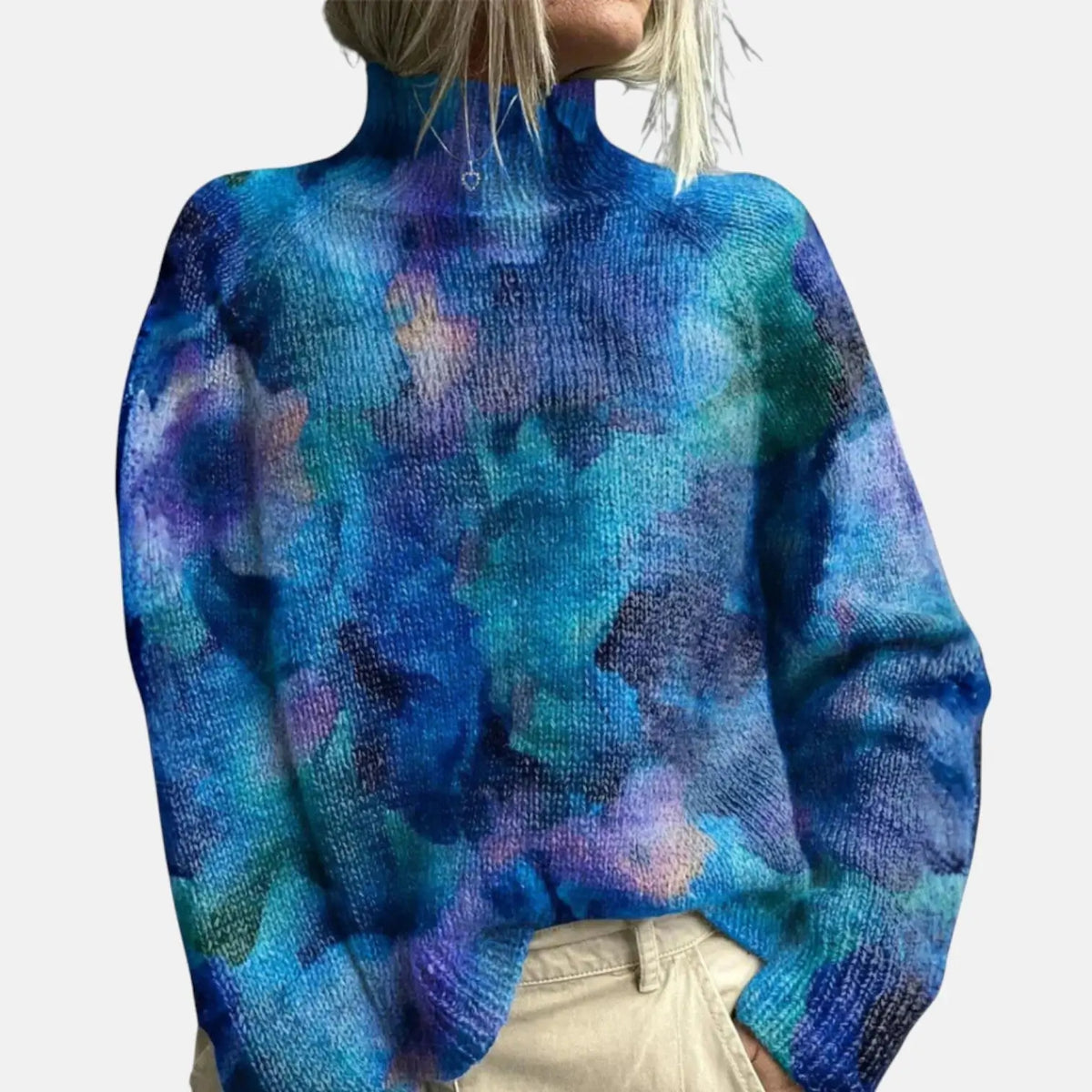 Aimelie | Jersey de Cuello Alto Elegante