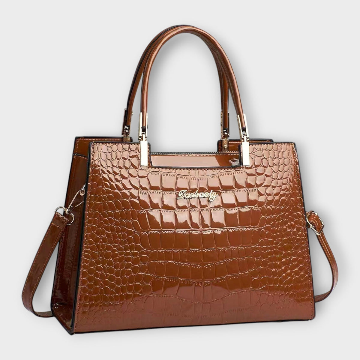 Isabeau | Bolso Estructurado Efecto Cocodrilo