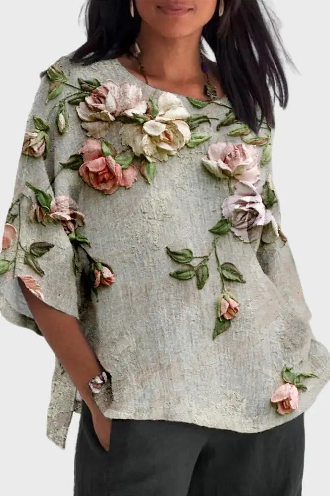 Paula Blusa Jardín Floral