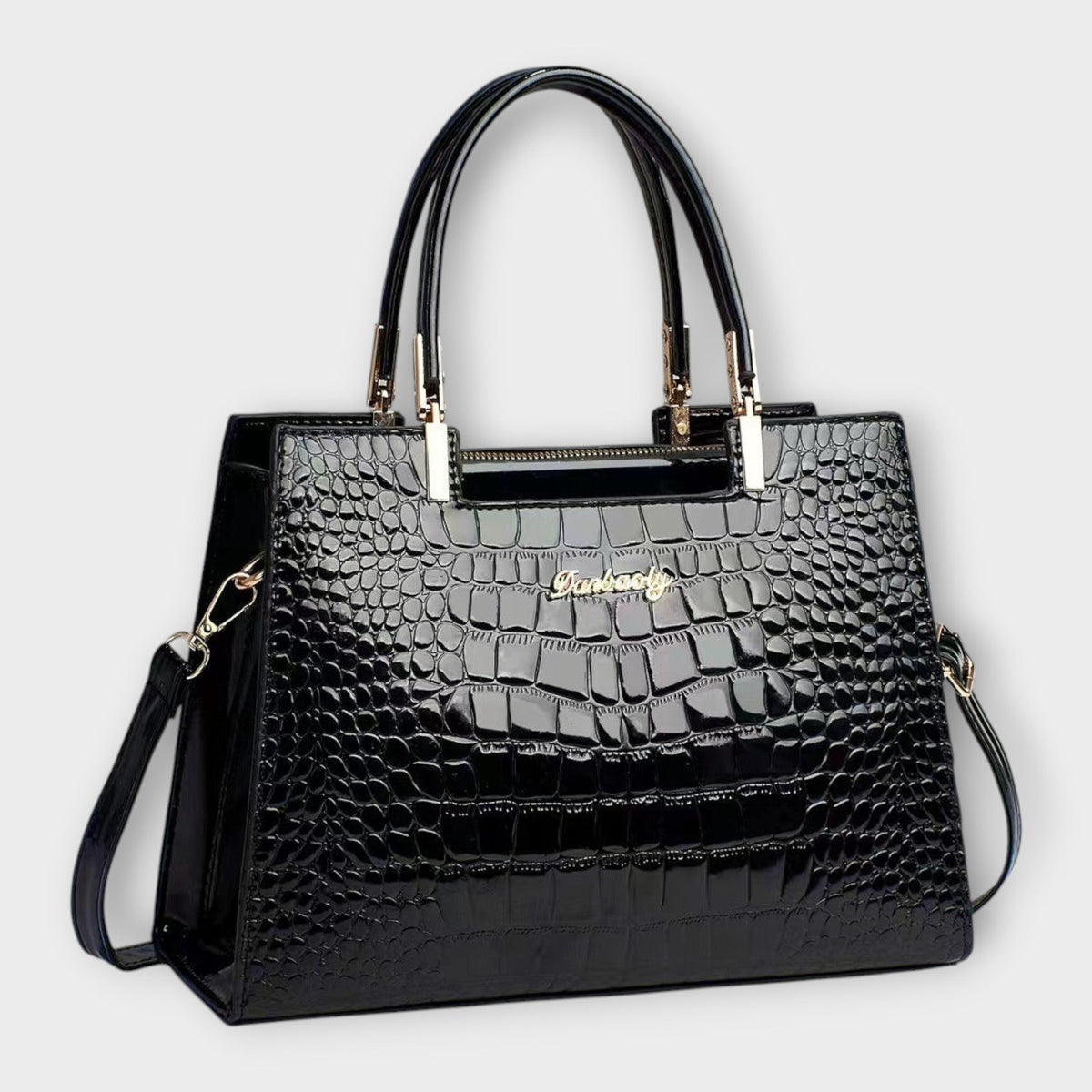 Isabeau | Bolso Estructurado Efecto Cocodrilo