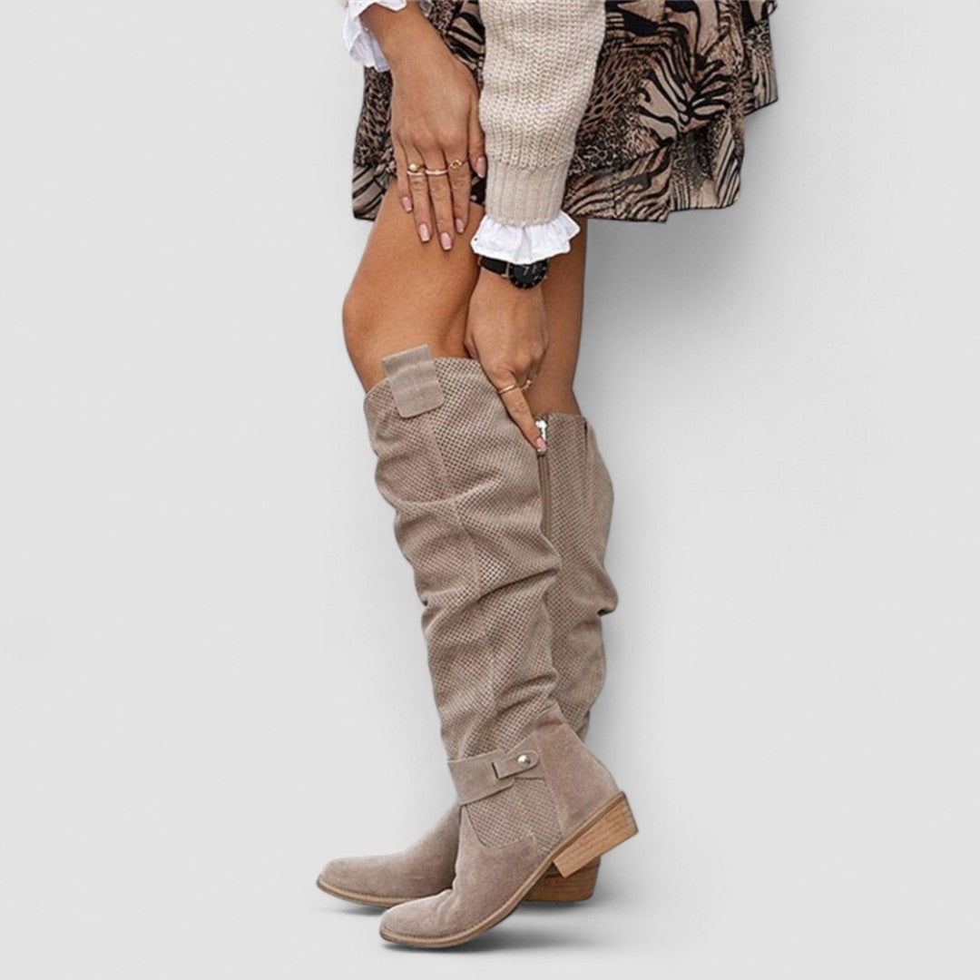 Georgiana | Botas Altas Western Estilo Slouch