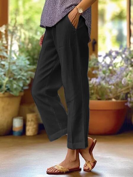 Beth | Pantalón de Algodón y Lino