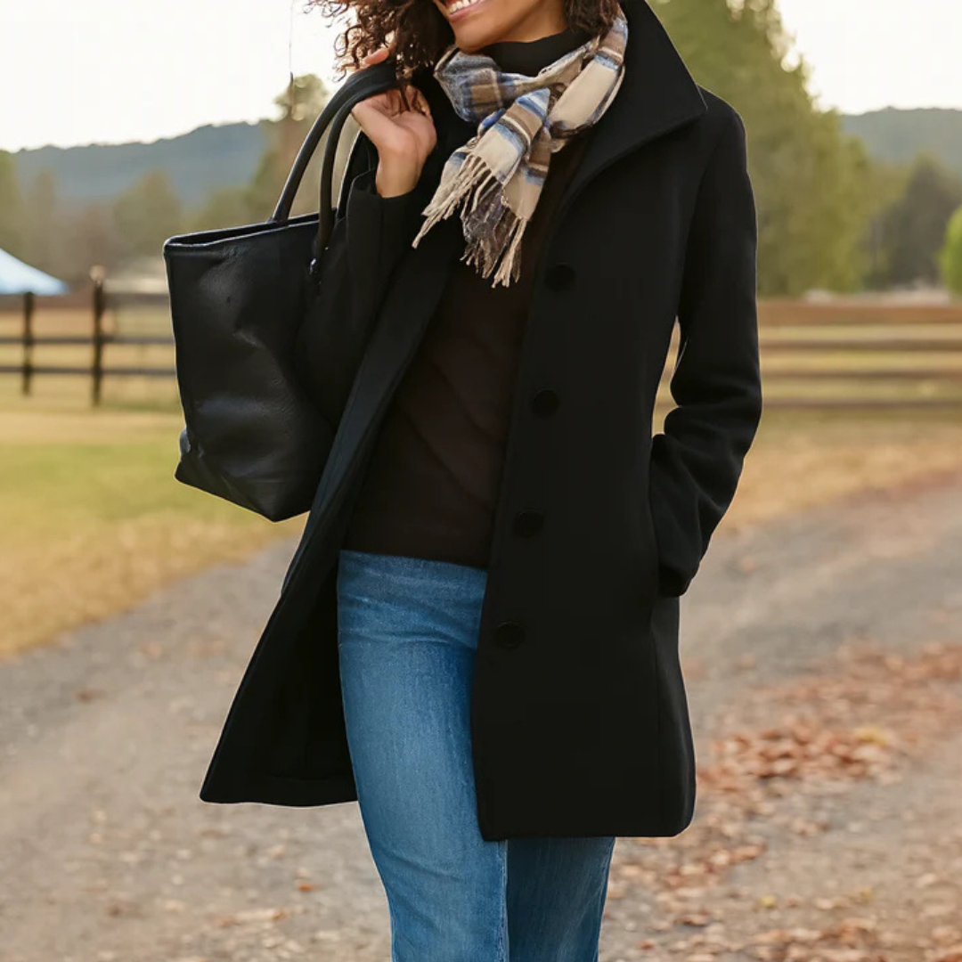 Evelyn | Abrigo de Invierno Clásico con Botonadura