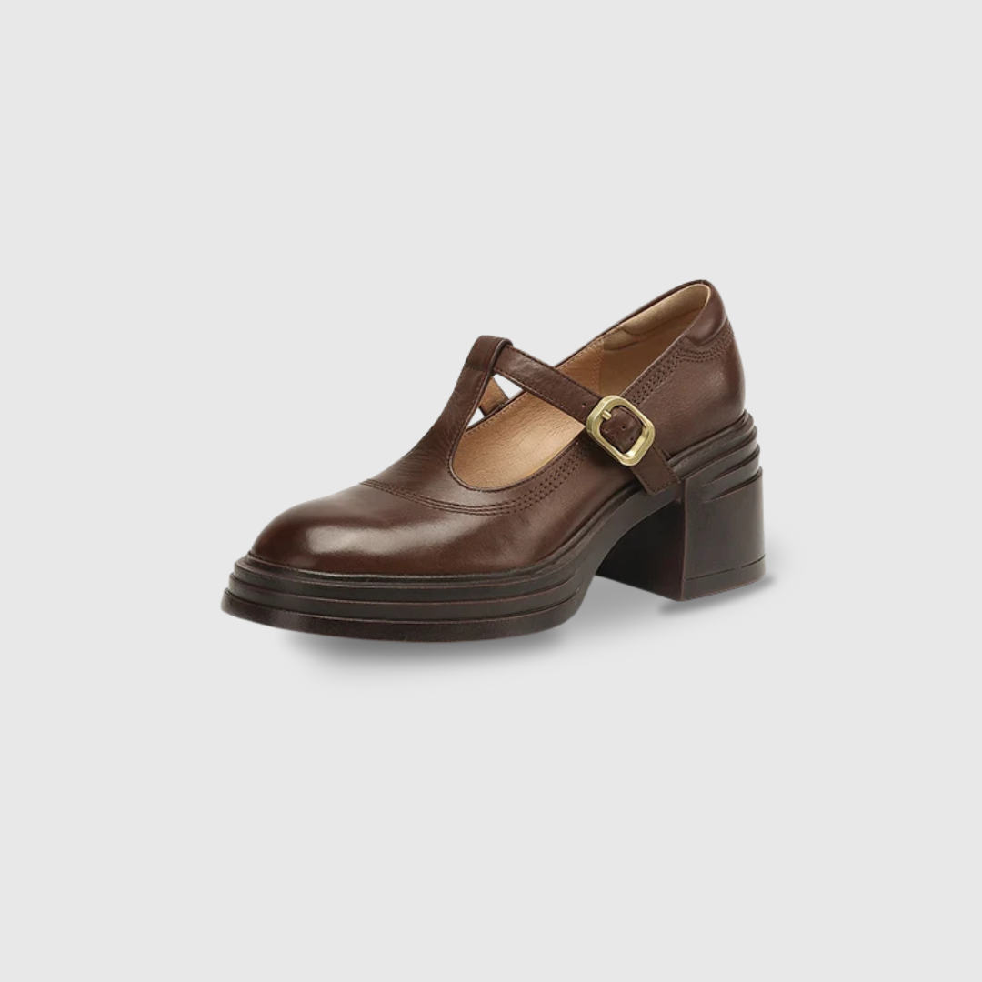 Elvana Zapatos de Tacón Grueso