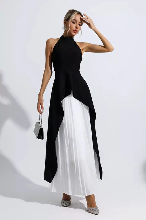 Candela Vestido Halter Negro