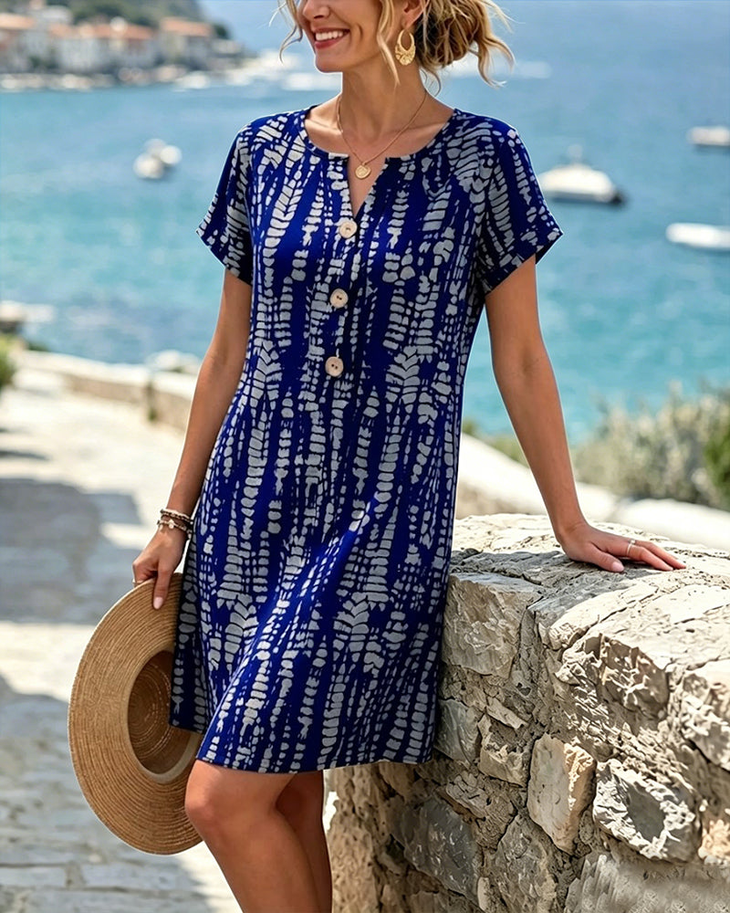 Halle | Vestido Evasé con Bloques de Color