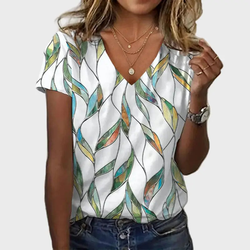 Carmen Blusa Estampado Multicolor