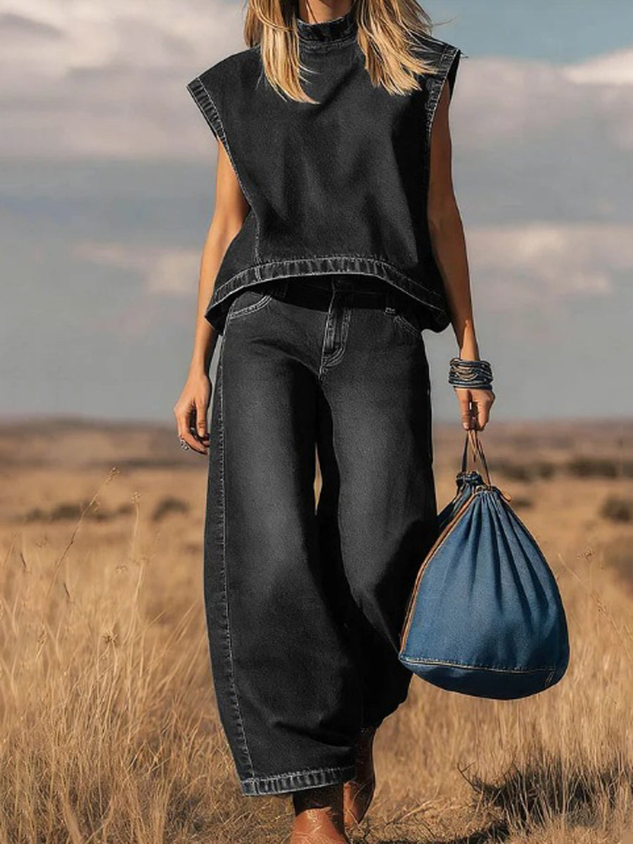 Ella | Conjunto Holgado con Pantalón Ancho