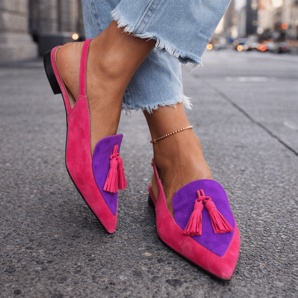 Eliza Sandalias con Tiras y Borlas