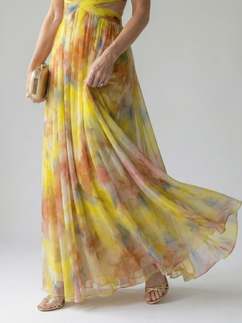 Isel | Vestido Maxi Cruzado