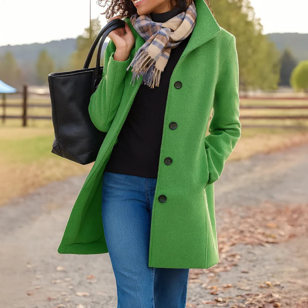 Evelyn | Abrigo de Invierno Clásico con Botonadura