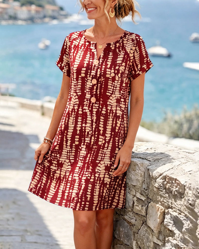 Halle | Vestido Evasé con Bloques de Color