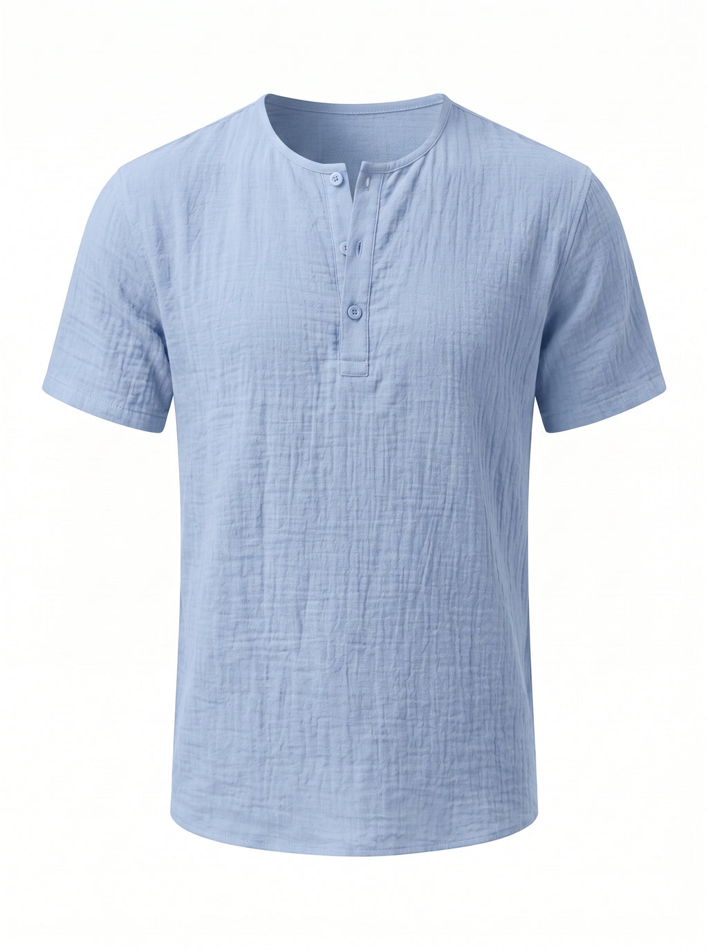 Camiseta Henley de Lino — Prados Madrid