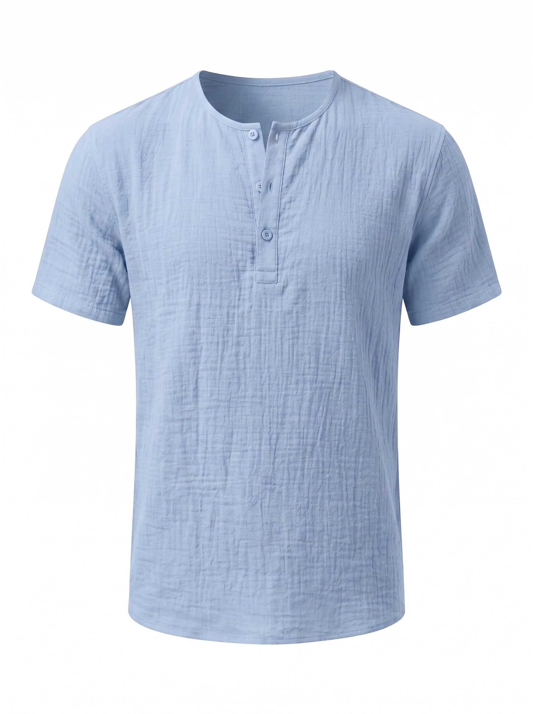 Camiseta Henley de Lino — Prados Madrid