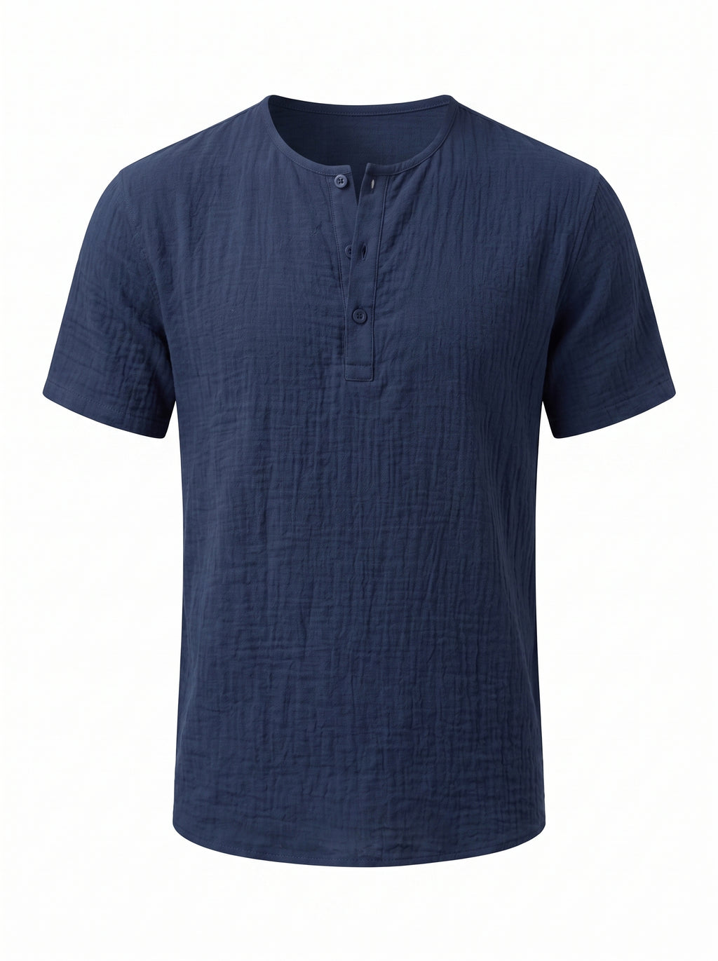 Camiseta Henley de Lino — Prados Madrid