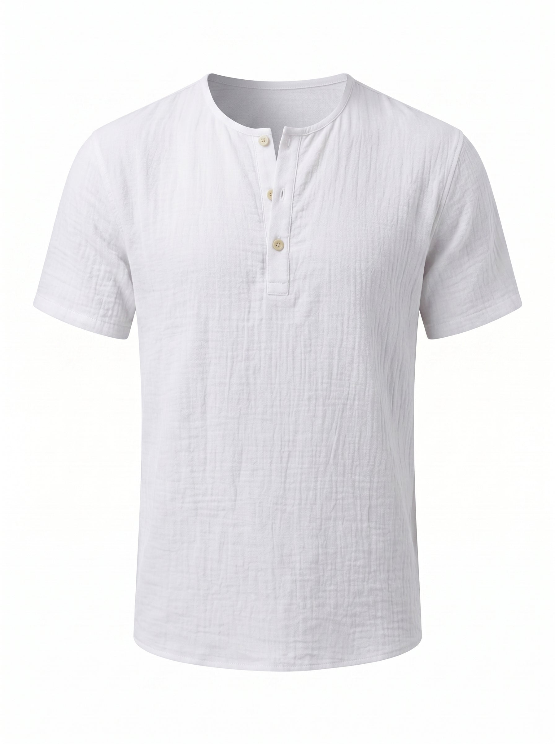 Camiseta Henley de Lino — Prados Madrid