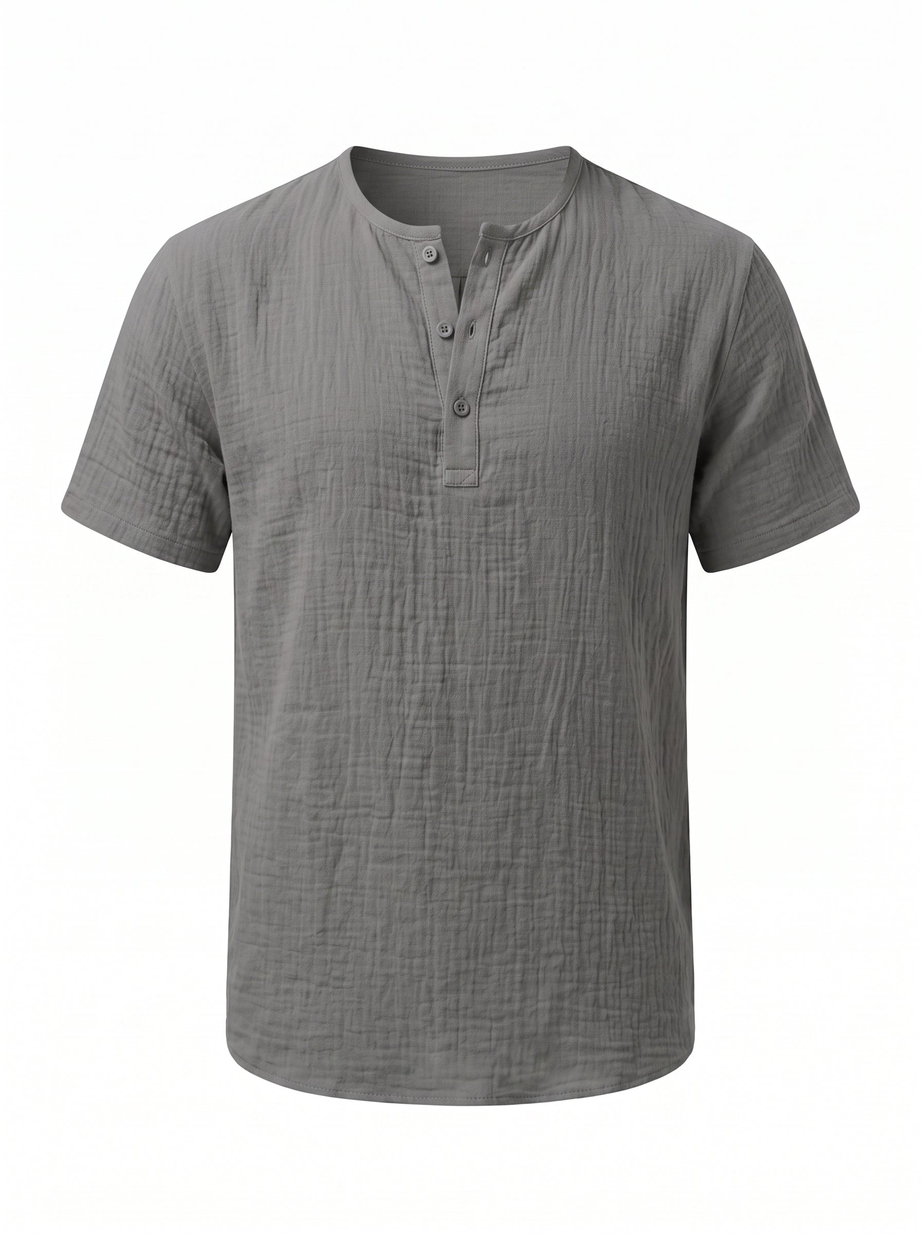 Camiseta Henley de Lino — Prados Madrid