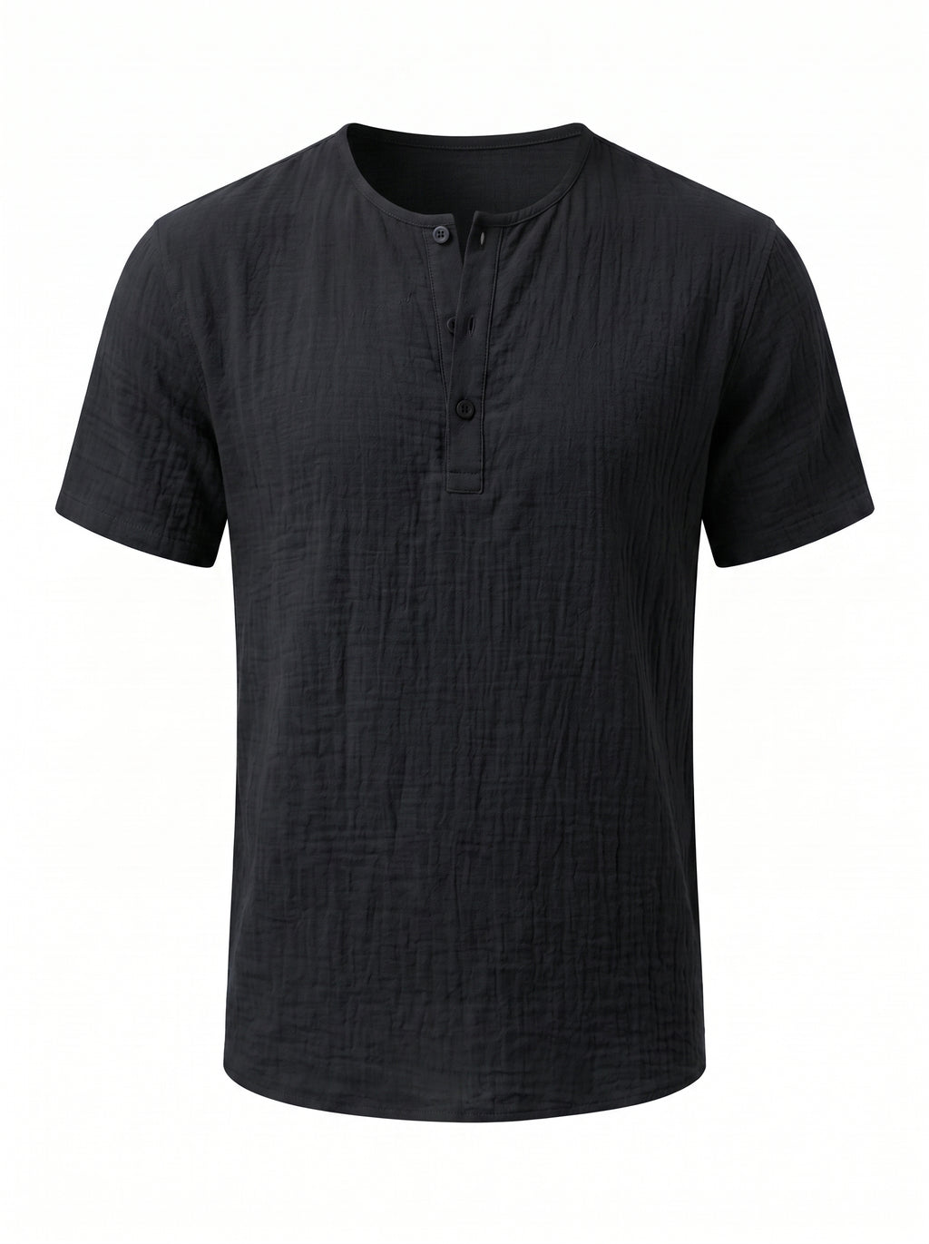 Camiseta Henley de Lino — Prados Madrid