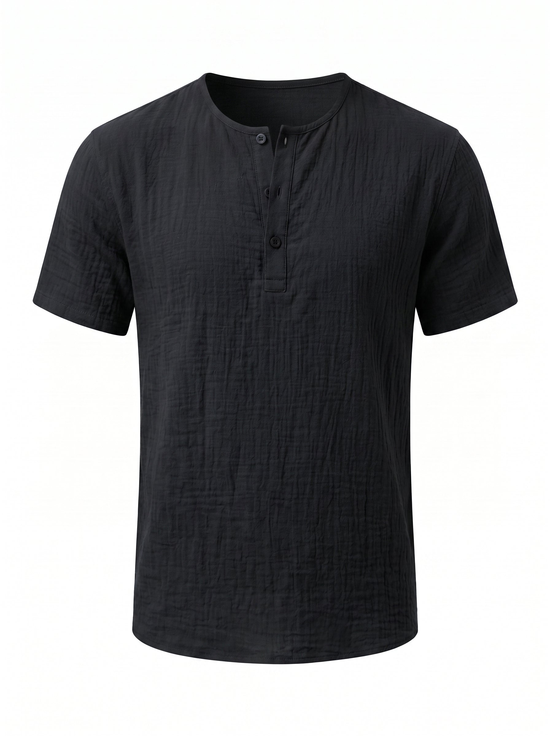 Camiseta Henley de Lino — Prados Madrid