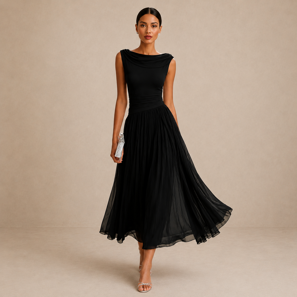 Iselle | Vestido Midi Plisado