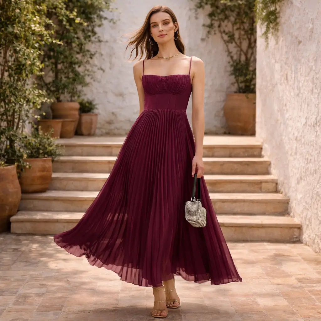 Ruby Vestido Maxi Vino