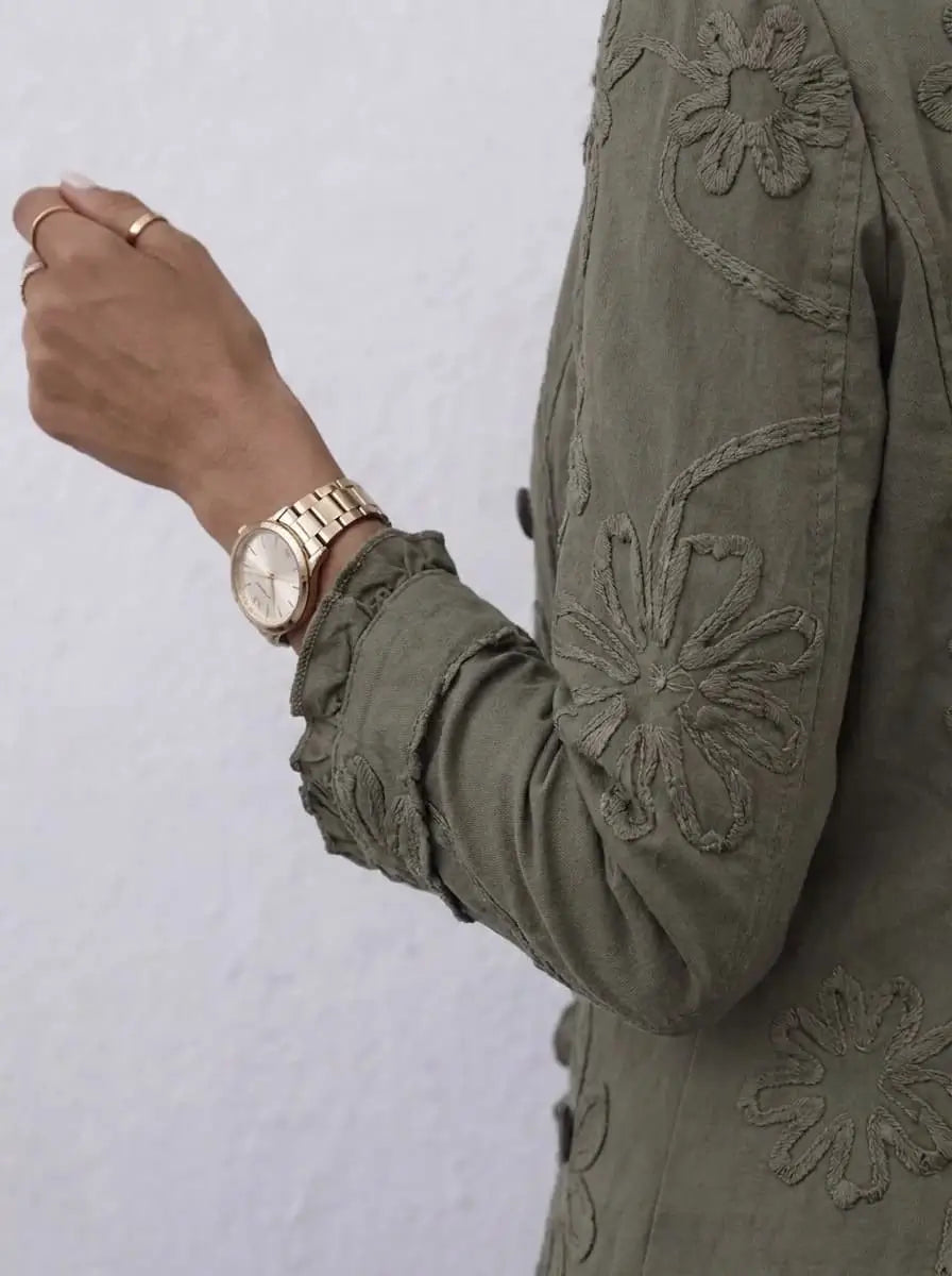 Assunta | Chaqueta Bordada con Volantes