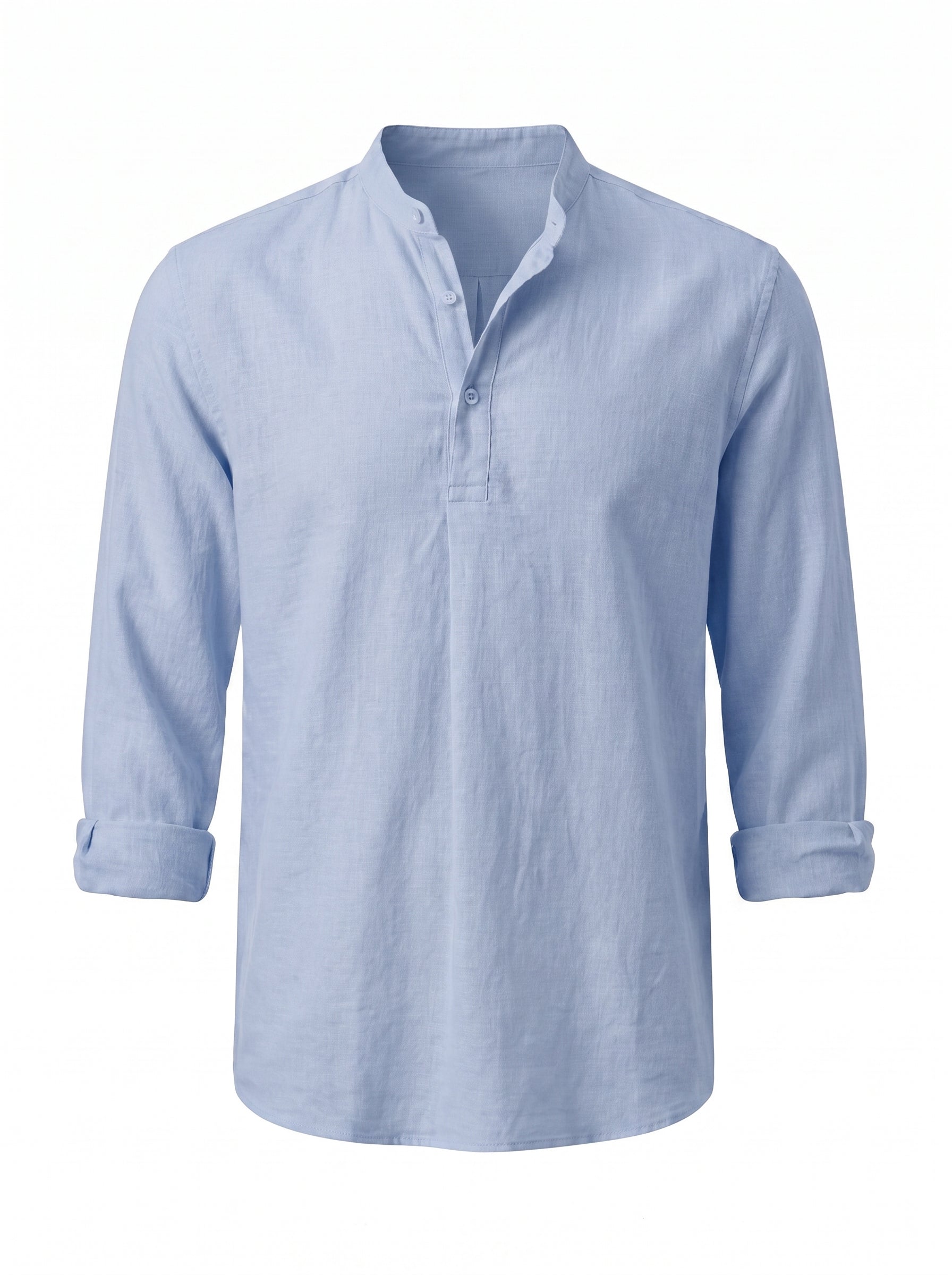Camisa Henley de Lino — Prados Madrid