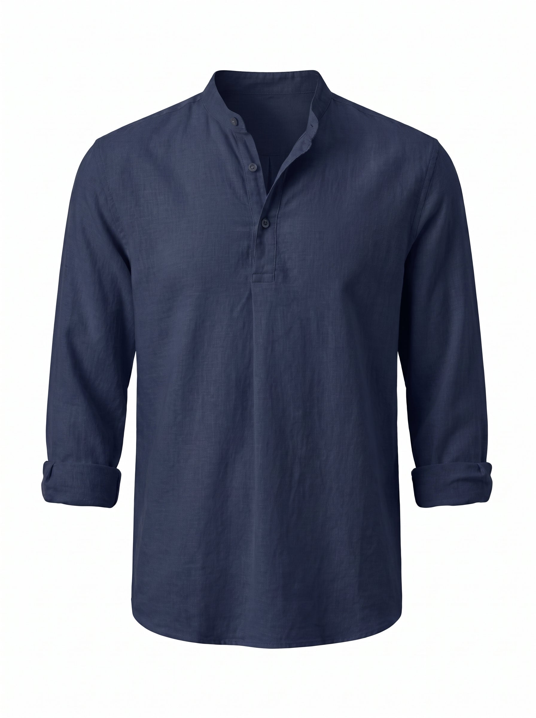 Camisa Henley de Lino — Prados Madrid