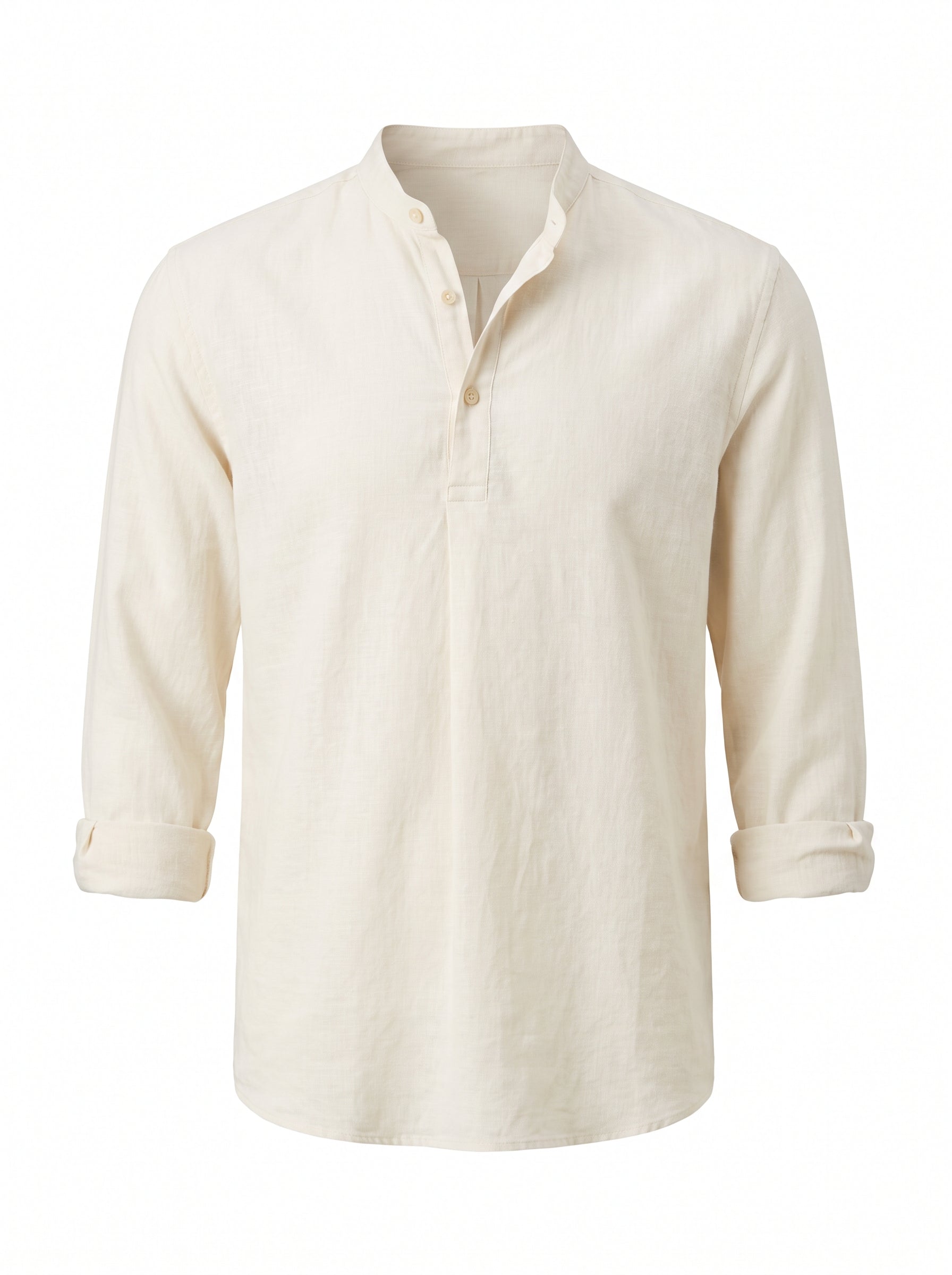 Camisa Henley de Lino — Prados Madrid