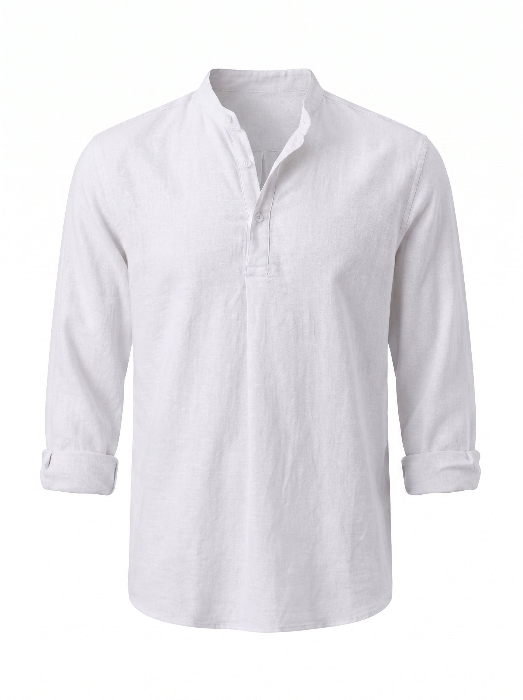 Camisa Henley de Lino — Prados Madrid
