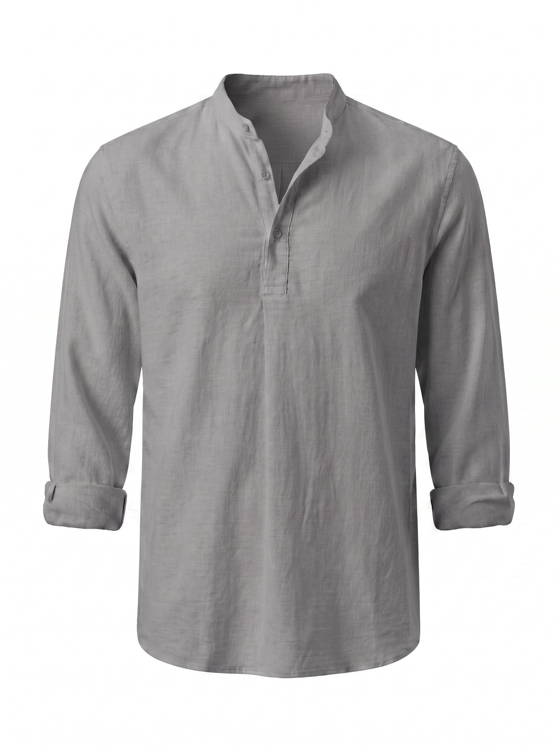 Camisa Henley de Lino — Prados Madrid