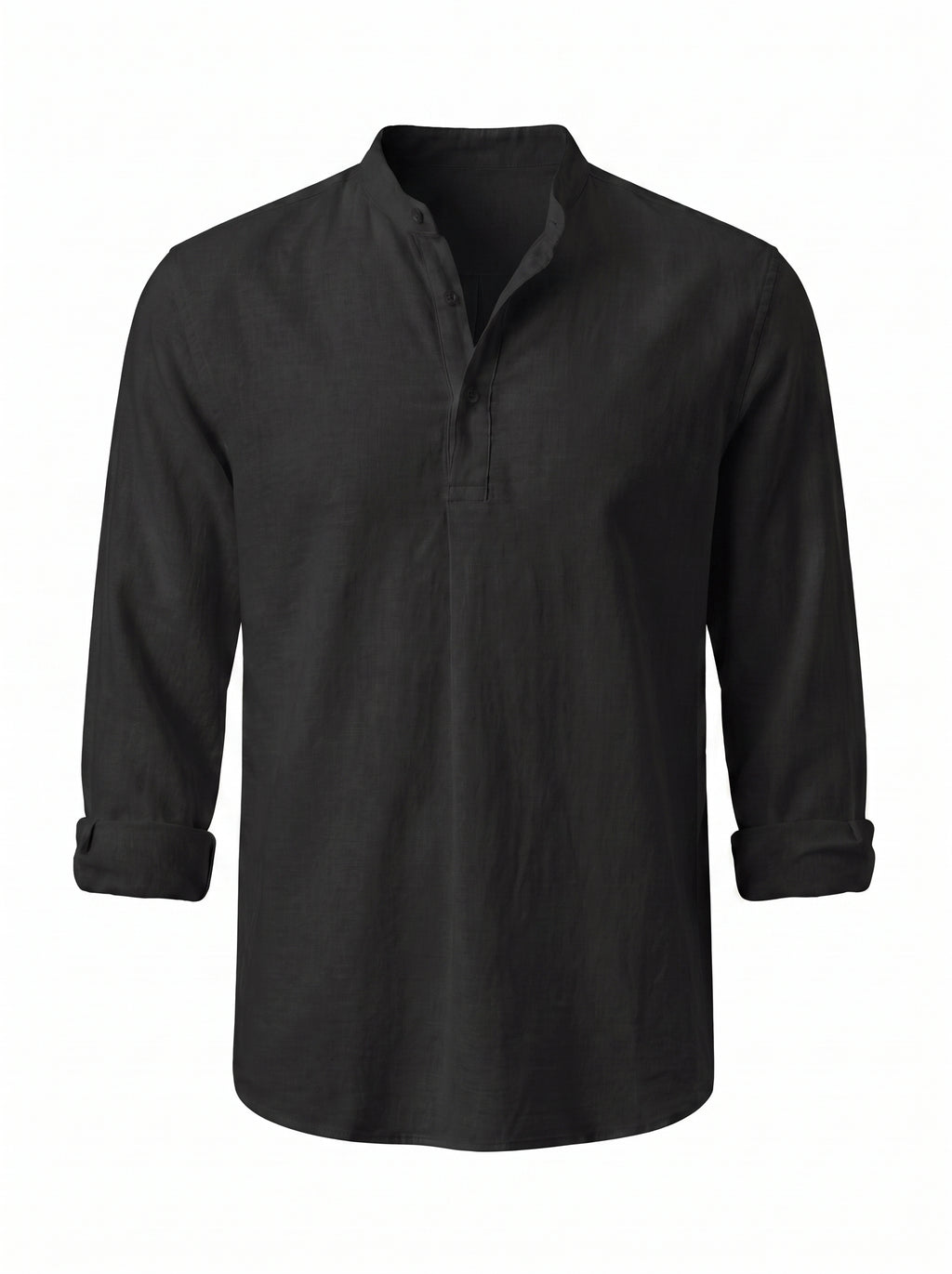 Camisa Henley de Lino — Prados Madrid