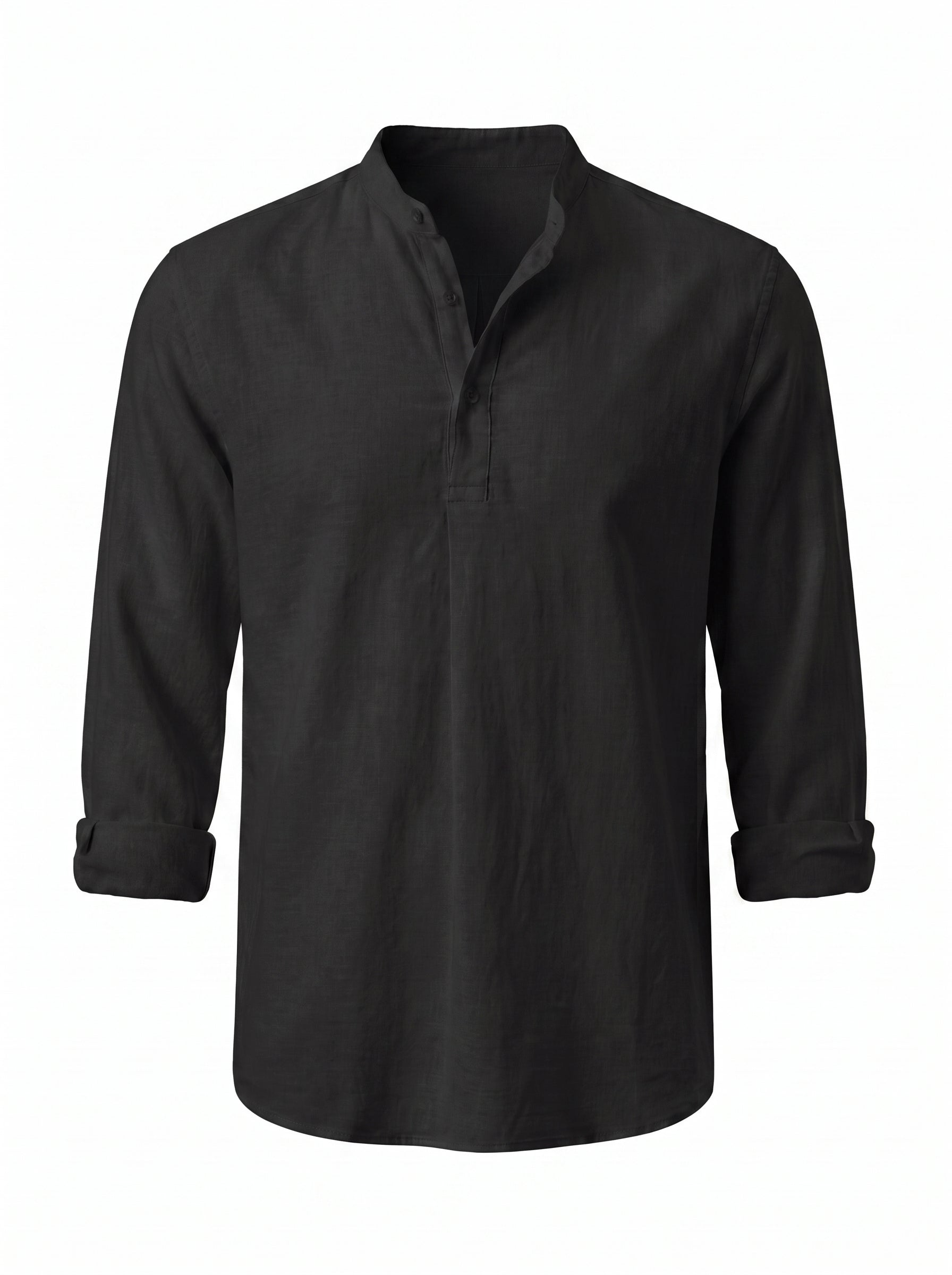Camisa Henley de Lino — Prados Madrid