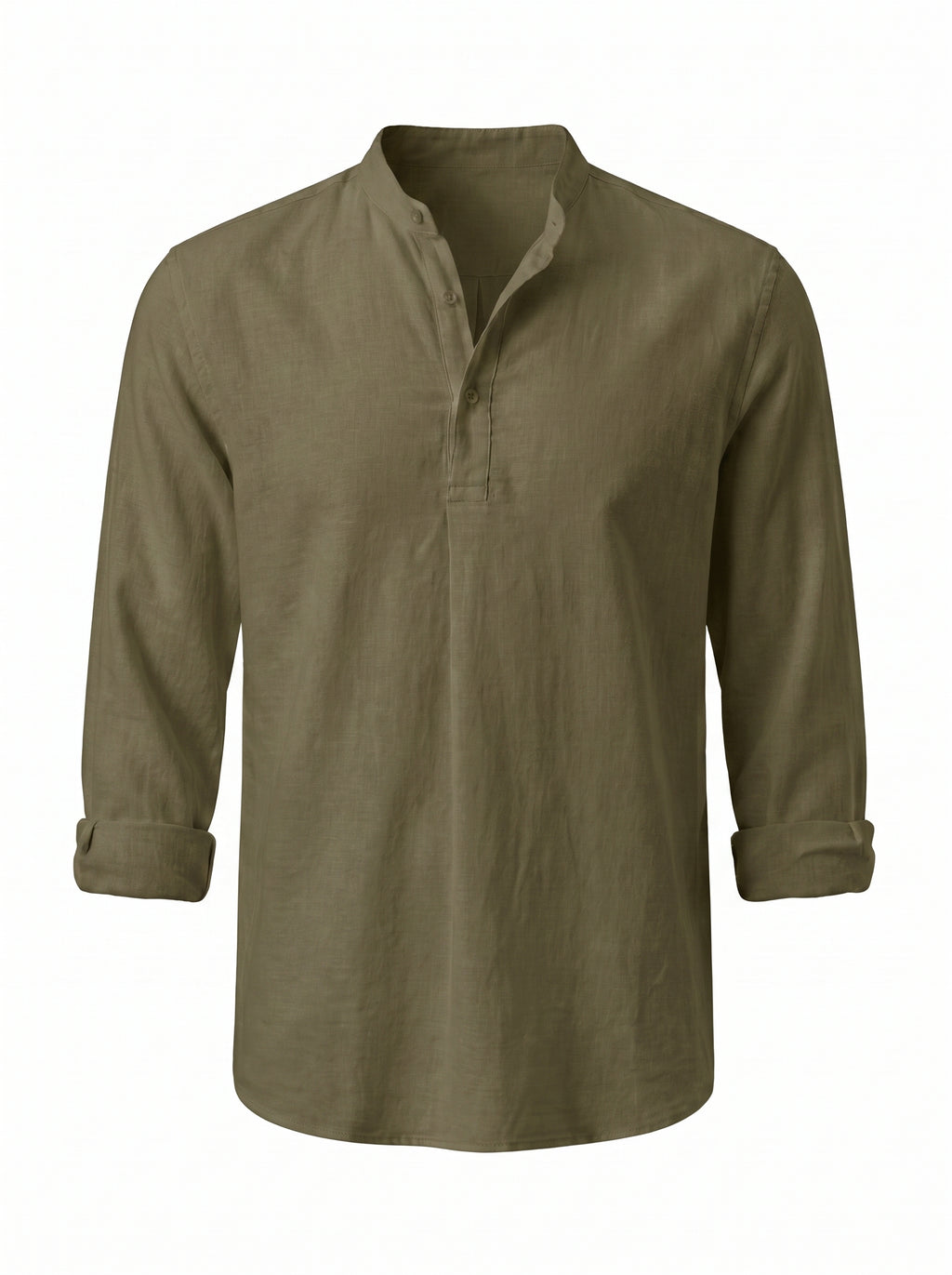 Camisa Henley de Lino — Prados Madrid