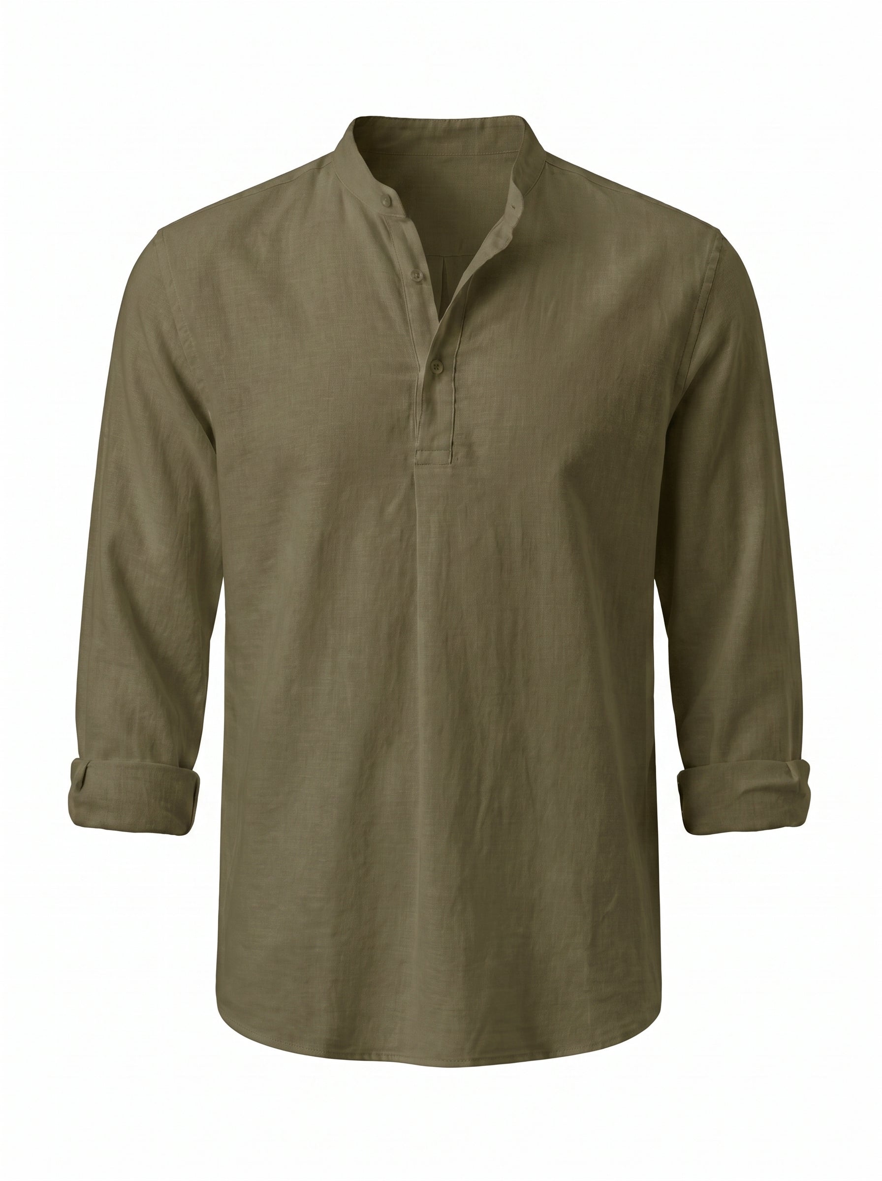 Camisa Henley de Lino — Prados Madrid