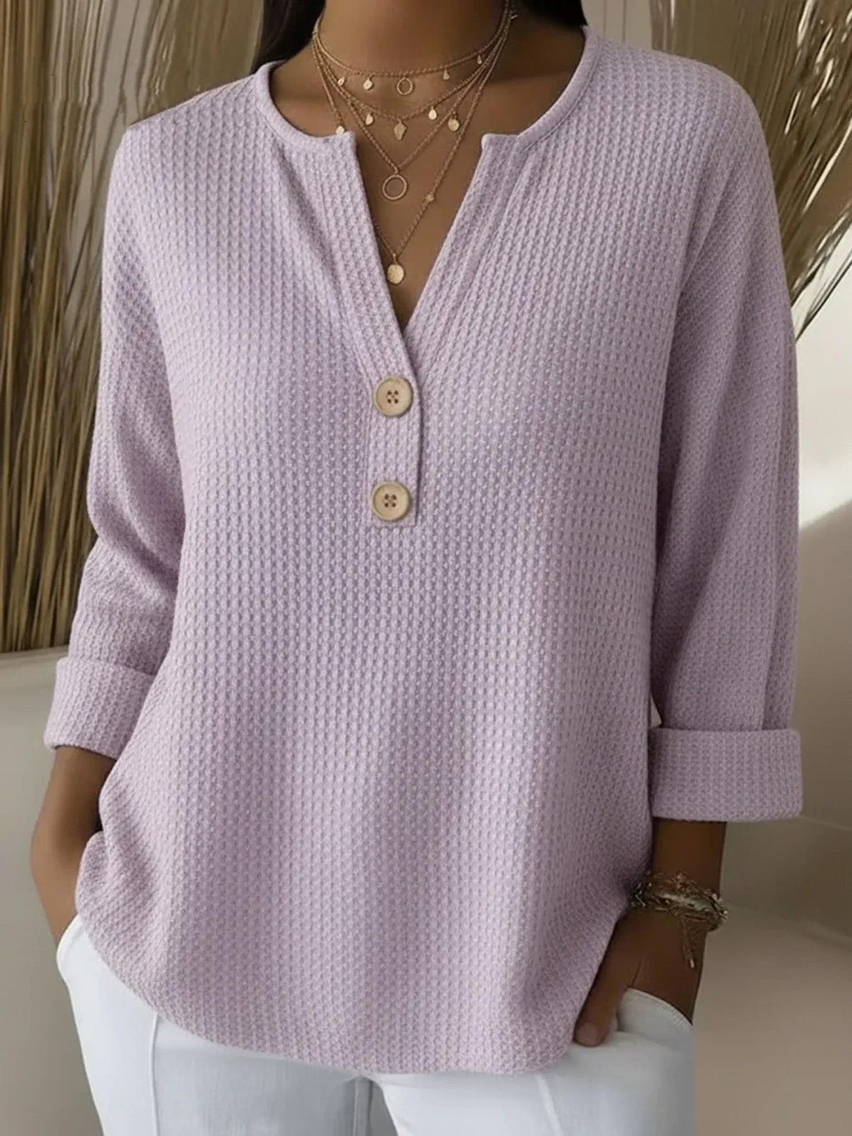 Fátima | Camiseta Henley de punto