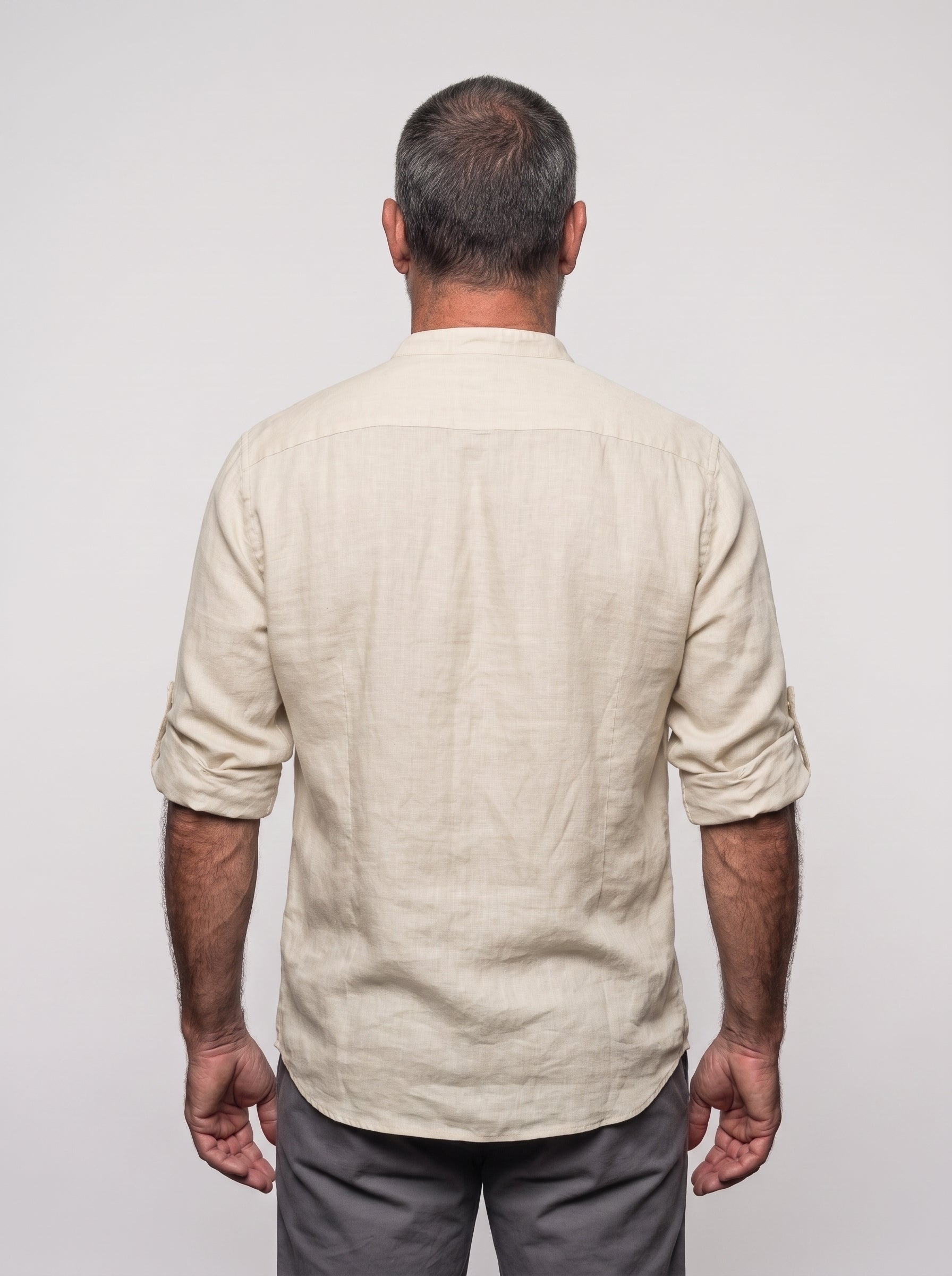 Camisa Henley de Lino — Prados Madrid