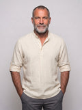 Camisa Henley de Lino — Prados Madrid